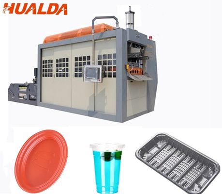 ประเทศจีน เครื่องขึ้นรูปถ้วยพลาสติกแบบใช้แล้วทิ้ง 25 - 35 การควบคุม PLC แบบจังหวะ / ความจุต่ำ ผู้ผลิต