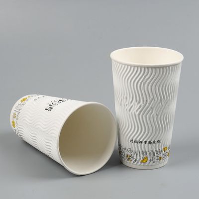 อุปกรณ์ตกแต่งถ้วยกาแฟแบบ Double Wall ขนาด 45 ถึง 104 มม. ขนาดเส้นผ่าศูนย์กลางบนกระดาษ ผู้ผลิต